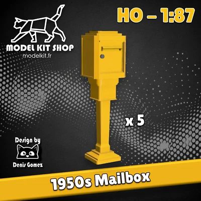MODELKIT.FR HO (1:87) - Elément de décor - Boites aux lettres années 1950 - La Poste