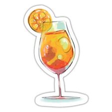 Sommerlicher Aperol Cocktail Aufkleber Sticker