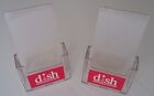 2 Pack Brochure Holder Literature Display Clear Acrylic DISH Network