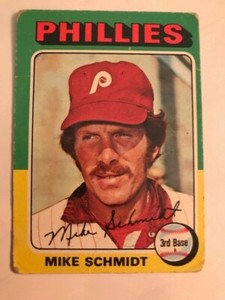 Mike Schmidt - 1975 Topps Mini #70 - Philadelphia Phillies