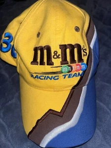 NASCAR Ken Schrader #36 Embroidered M&M's Racing Team Hat Cap Hook & Loop Adj - Picture 1 of 7