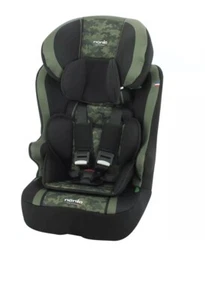 Nania Camo Khaki Race I Group 1/2/ From 9M-12Yrs Car Seat Brand New - Picture 1 of 6