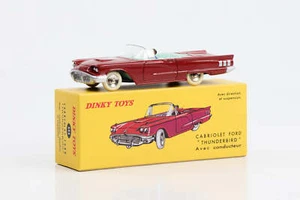 1:43 Ford Thunderbird Cabriolet mit Fahrer rot Dinky Toys DeAgostini Norev 555 - Bild 1 von 2