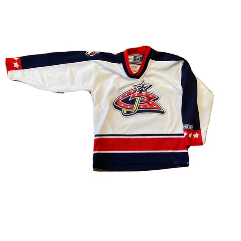 Columbus Blue Jackets Boys/Kids CCM Jersey Size XL Cover