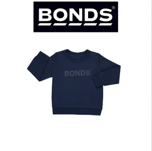 Bonds Kids Tech Sweats Pullover Sweatshirt Warm Cotton Poly Blend KW96K - Picture 1 of 3
