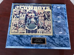 Vintage 1996 DALLAS COWBOYS Hanging Sign Plaque W/ Card Slots 15x12 - Picture 1 of 8