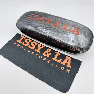 Lafont Etui Brillenetui Brillen Sonnenbrillen schwarz Logo ISSY LA Hartschale