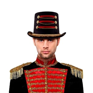 Deluxe Burlesque Circus Director / Showman Top Hat - Picture 1 of 1