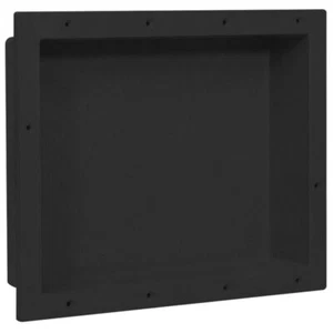 Shower Niche Matt Black 16.1"x20.1"x3.9" vidaXL - Picture 1 of 8