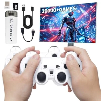 Console Videogiochi Retrò 20000+ Giochi TV Stick 64G 4K HDMI 2Wireless Controller - Immagine 1 di 4