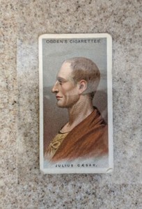 1925 Ogdens Leaders of Men Julius Caesar 100 year old tobacco card!