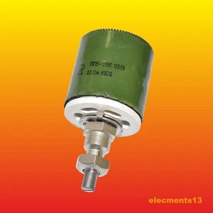10Ohm 25W 10% DRAHTGEWICKELTES POTENTIOMETER RHEOSTAT VARIABLER TRIMMERWIDERSTAND PPB-25E - Bild 1 von 5
