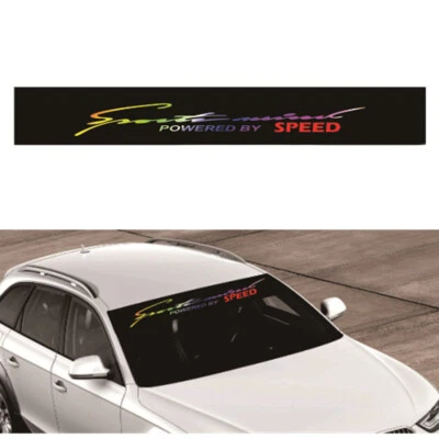 Car Front Windshield Reflective Laser Colorful Decal Sticker Trim Accessories Foto 1 de 4