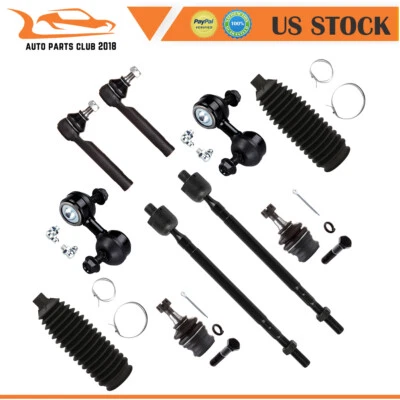 10pcs Front Lower Ball Joints & Tie Rod End Fits 2002 2003-2015 Subaru Impreza - Image 1 of 4