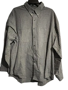 Chemise habillée homme Van Heusen XL 17-17,5 manches longues gris noir à carreaux - Photo 1/9