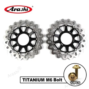 Rotores de freno delanteros y pernos de montaje M6 para Honda CBR1000RR 2008-2016 2015 BK - Imagen 1 de 21