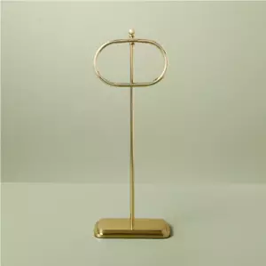 Brass Bathroom Hand Towel Stand Antique Finish - Picture 1 of 3