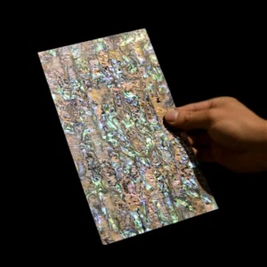 1 x Natur Grün/Blau Einlegematerial Abalone Muschel Rohlinge DIY Neu 240x120mm - Bild 1 von 17