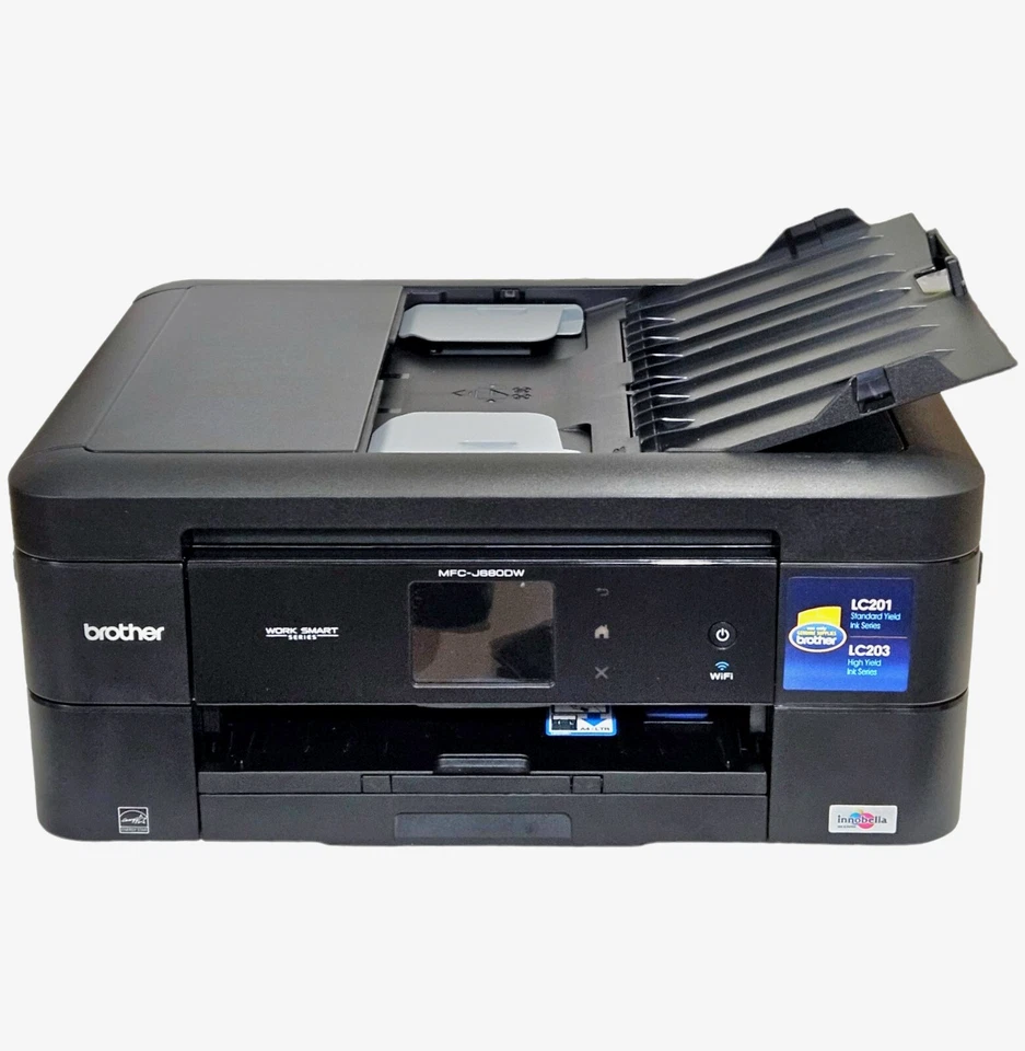 Brother MFC-J680DW Inkjet Printer Copy Fax Black LC201 50/60Hz 120V All In One - Image 1 of 4