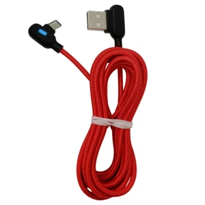 90 Degree Fast Charge USB-C to USB-A Cable 6FT Type C Charger Cord For Samsung - Picture 1 of 14