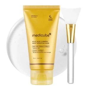 Kojic Acid Turmeric Night Wrapping Mask Overnight Peel Off Natural Facial Mask - Picture 1 of 12