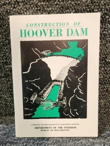Construction of Hoover Dam Paperback Dept Of The Interior 28th Edition 1976 - Picture 1 of 9