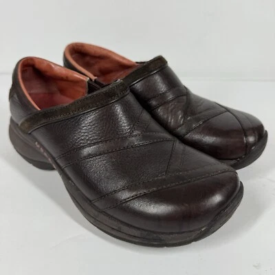Merrell Womens US 6 Loafer Primo Patch Bug Brown Leather Slip On Shoes Comfort - Image 1 of 4