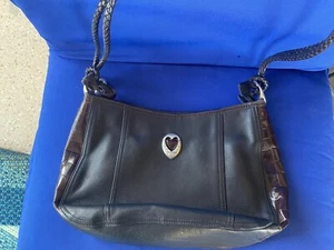 BRIGHTON Black Women's Leather Purse/ Pocketbook/ Bag Limited #'d w Dust Bag - Picture 1 of 12