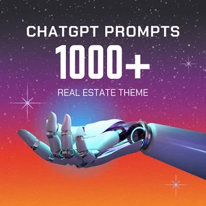 1000+ ChatGPT Prompts Imobilien in Englisch mit PLR Rechte - Bild 1 von 9