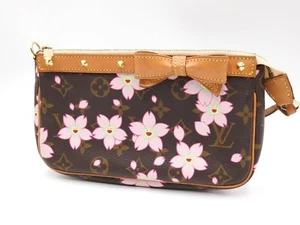 Auth LOUIS VUITTON Monogram Cherry Blossom Pochette Accessories M92006 X-8920 - Picture 1 of 15
