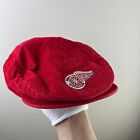 Vintage 90s Detroit Red Wings Snapback Beret Hat NHL