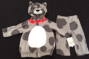 NWT Carter's Boy Puppy Dog Halloween Costume 6-9 mos 2 piece plush zip hood CUTE - Picture 1 of 6