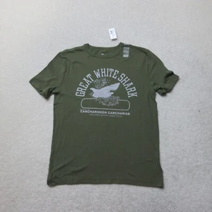 GAP Shark T-Shirt Boys XL Green Crew Neck Short Sleeve Tee Great White NWT - Picture 1 of 6