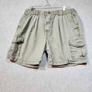 Tommy Bahama Pantalones Cortos Hombres XL Verde Gris Carga Calce Relajado Frente Plano Cintura Elástica - Imagen 1 de 12