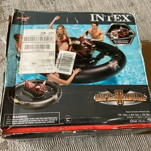 Intex Inflat-A-Bull, Inflatable Ride-On Pool Toy with Realistic Printing - Picture 1 of 1