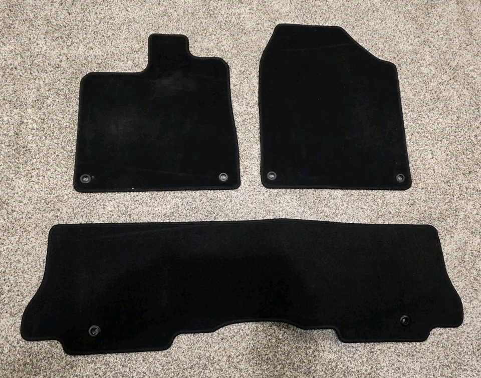 Honda Pilot Black Floor Mats Fit 2016 Thru 2022 - Image 1 of 1