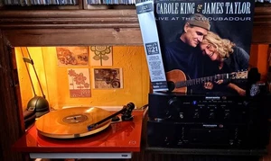 Live at the Troubadour-Carole King/James Taylor 2021 HMV Ltd Ed DBL LP GOLD 180g - Picture 1 of 24