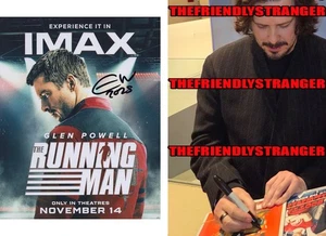 Edgar Wright signed "THE RUNNING MAN" 8x10 Foto g Autogramm PROOF Director COA - Bild 1 von 4