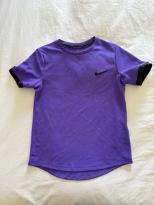 Nike Shirt Youth Boys Medium Purple Short Sleeve Dri-Fit Casual Active School - Picture 1 of 1