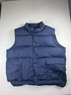Chaleco acolchado Woolrich para hombre talla XL azul a presión senderismo invierno de colección EE. UU. Foto 1 de 4