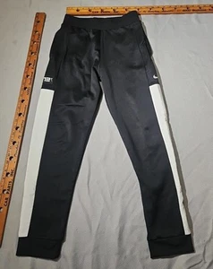 Nike Pants Youth Boys Large Black Therma Elite Basketball Jogger Track Logo - Picture 1 of 15