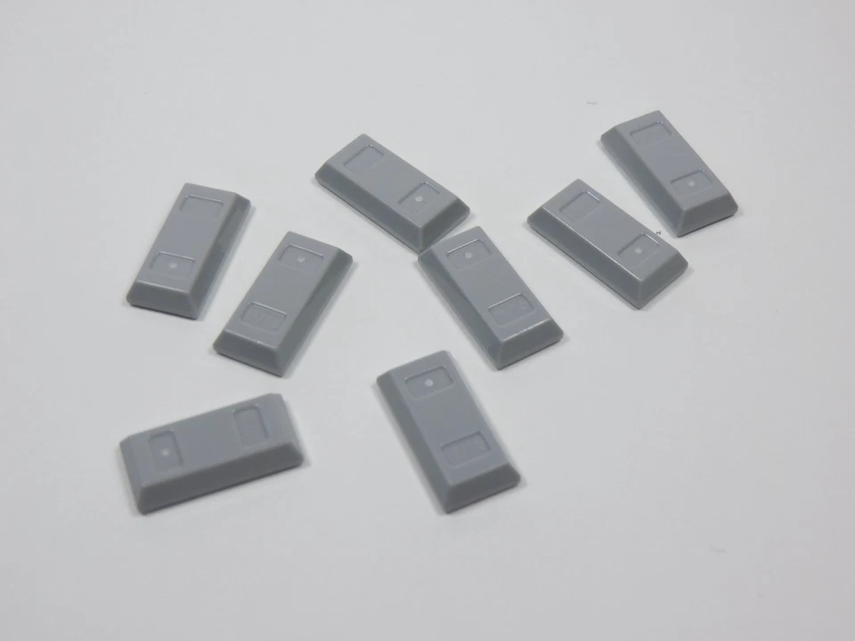 LEGO Lote de 8 Minifigura Accesorio Tesoro Barra Lingote Gris Azulado Claro A6 Foto 1 de 1