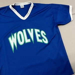 Vintage Park Antony Minnesota Timberwolves Jersey Sz XL USA Made - Picture 1 of 13