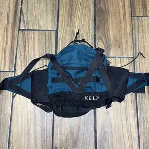 Kelty Vintage Lumbar Waist Bag Adjustable Fanny Pack Green Bottle holder - Picture 1 of 9