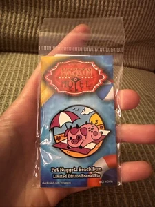 Hazbin Hotel Fat Nuggets Beach Bum Limited Edition Enamel Pin OFFICIAL - Picture 1 of 3