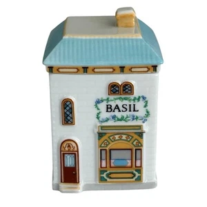 Tarro de especias vintage Lenox Spice Village Basil House 1989 - Imagen 1 de 9