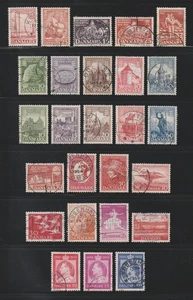 Denmark, 1950-59 Commemoratives, Scott #s 317 | 369, Used, 26 Different - Picture 1 of 2