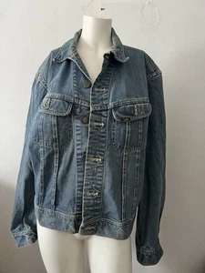 Vintage 60er 70er Lee Riders Denim Jeans Trucker Jacke PATD 153438 Made in USA Blau - Bild 1 von 19