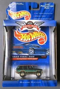 Hot Wheels 1999 Final Run Retiring Model #1 of 12 RANGE ROVER - Mattel 1998 - Picture 1 of 8