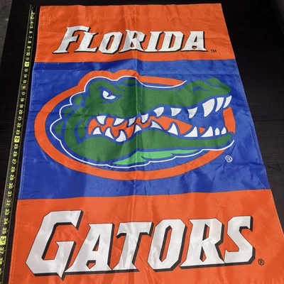 "Bandera de colección Florida Gators casa de jardín grande barra bolsillo dos lados 42""x30""" Foto 1 de 4